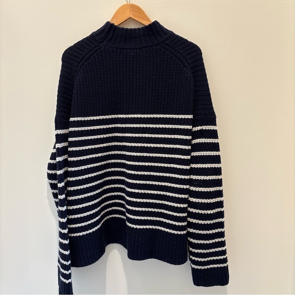 Alex Mill Seattle Stripe Mock Neck Merino Wool/Cashmere Sweater 
Size XXL - Picture 7 of 7